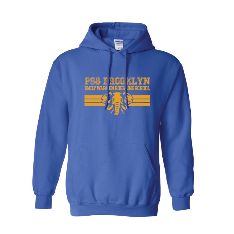 Blue Elephant Mascot Logo Hoodie Youth, Adult NEW!