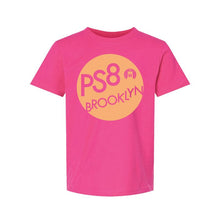Load image into Gallery viewer, PS8 Logo Tee New! Green &amp; Pink