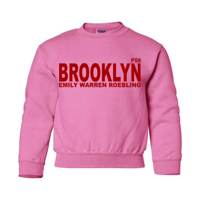 Kids Crew Neck Sweatshirt Pink