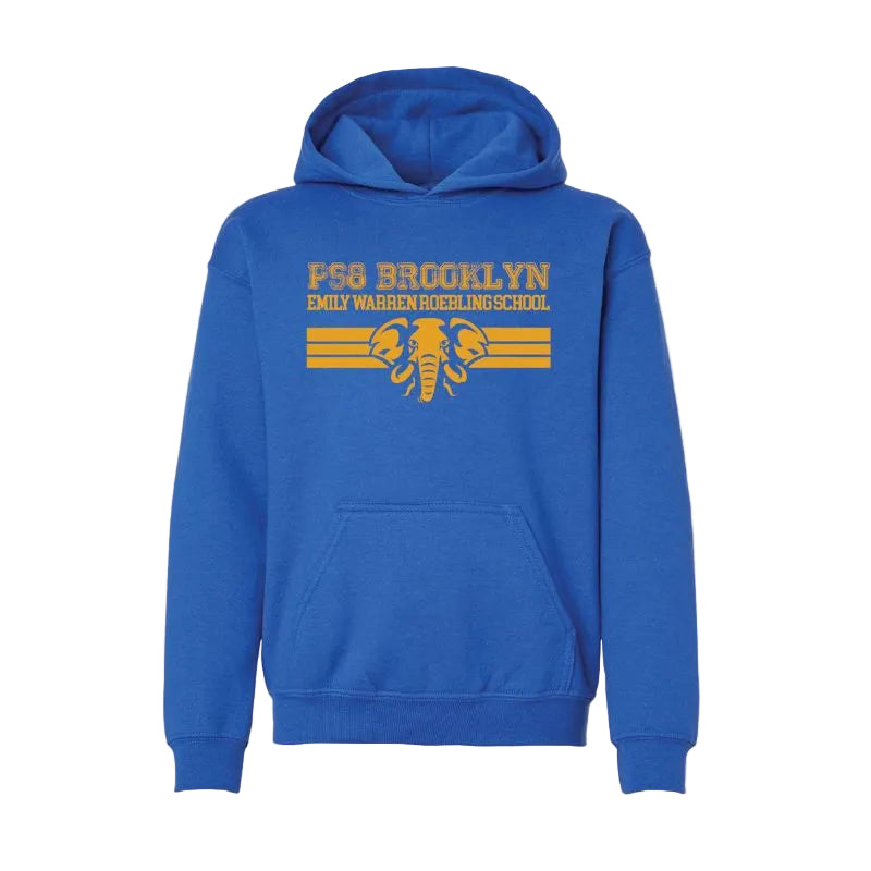Blue Elephant Mascot Logo Hoodie Youth, Adult NEW!