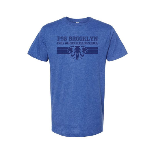 Elephant Mascot Logo Tee Blue