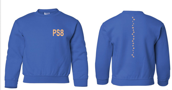 Royal Blue PS8 Crew Neck Sweatshirt NEW!